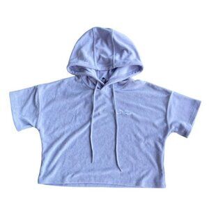 NEW Lazypants Lilac Crop Hooded Top US XS